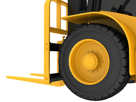 View close-up on the wheel cargo truck.の写真素材