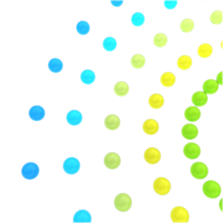 The abstract concept network of glass beads on a white background.の写真素材