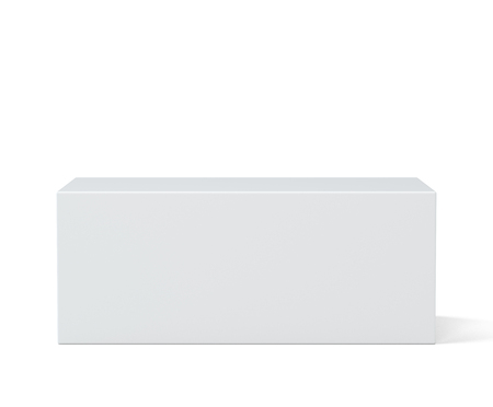 Pedestal. Simple template for an advertisement or web design. 3d rendering isolated on white backgroundの写真素材