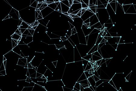 Abstract network data connection technology. Digital backgroundの写真素材