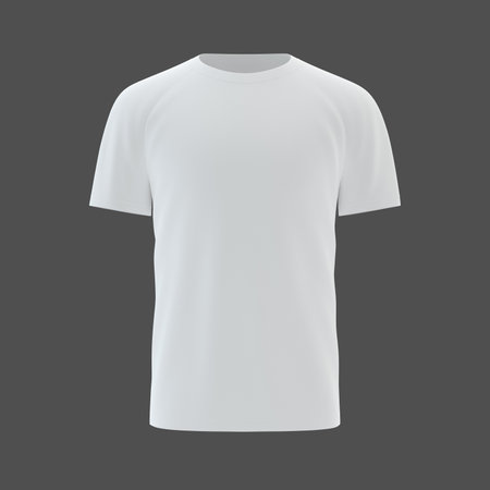 Male blank t-shirt template, natural shape on invisible mannequin, for your design print mockupの写真素材