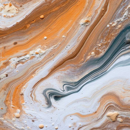 A high resolution. Luxurious abstract fluid painting in alcohol ink technique, a mixture of black, gray and gold paints. Imitation of marble stone cut, luminous gold veins. Delicate and dreamy designの素材