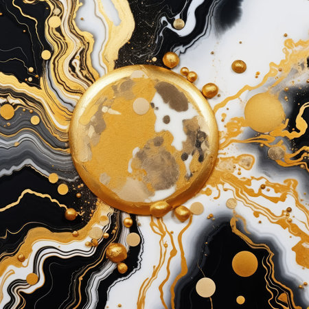 abstract black background with gold veins, artificial stone, artificial stone, marble texture, luxury marble surfaceの素材
