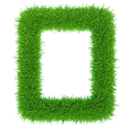 Grass texture background, Green lawn meadow 3d renderingの写真素材