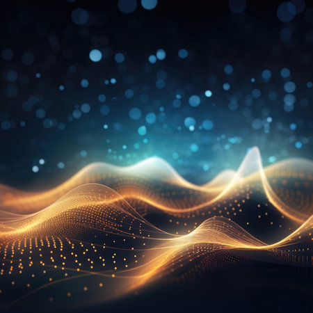 Abstract technology background with light effect. Big data background.の素材