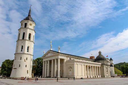Cathedral Basilica of St. Stanislaus and St. Ladislaus of Vilnius, Lithuaniaの写真素材