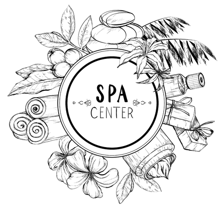 Design for spa and beauty salonのイラスト素材