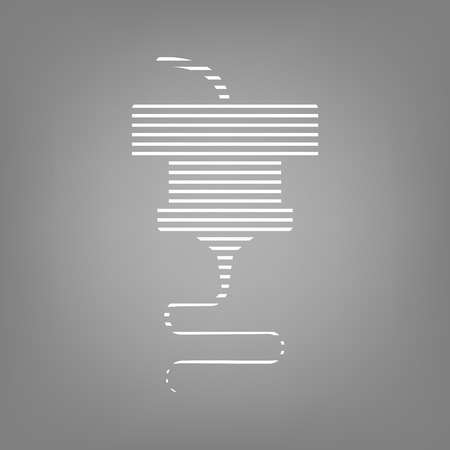 3d printing and scanning technology vector iconの写真素材