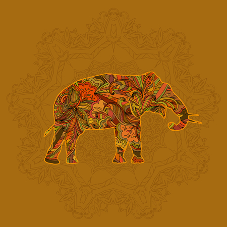 Vector illustration of elephantのイラスト素材