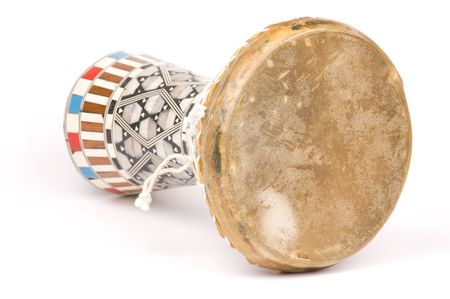 Handdrum on whiteの写真素材