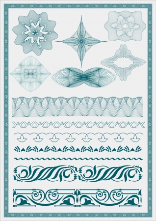  element for currency, certificate or diplomasのイラスト素材