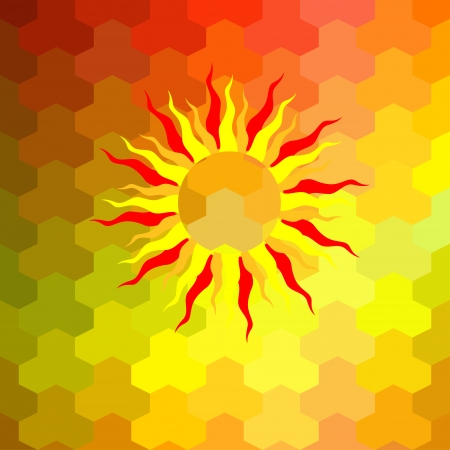 Retro pattern of geometric shapes  Colorful mosaic backdropのイラスト素材