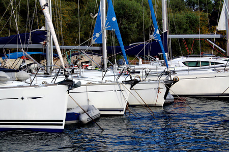 Boats moored in the marina Marmaris 