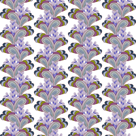 Ornate seamless pattern with the leaves.のイラスト素材