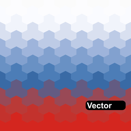 Russian flag of geometric shapes.のイラスト素材