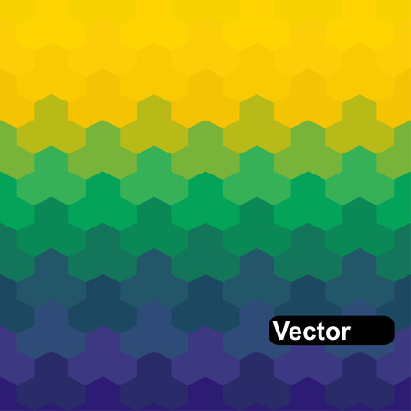 Brazil Flag of geometric shapesのイラスト素材