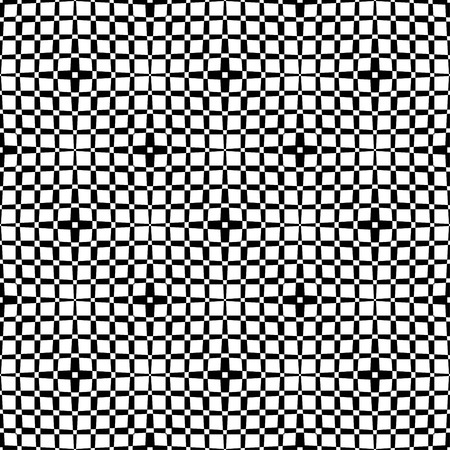 An elegant black and white pattern, geometric square tilesのイラスト素材