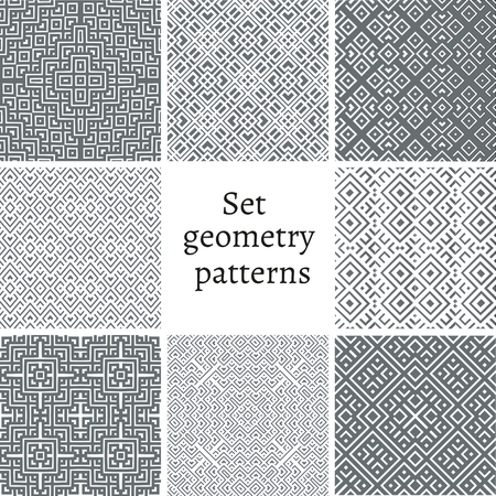 Set of ornamental patterns for backgrounds and texturesのイラスト素材