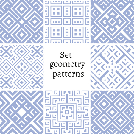 Set of ornamental patterns for backgrounds and texturesのイラスト素材