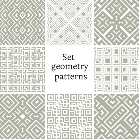 Set of ornamental patterns for backgrounds and texturesのイラスト素材