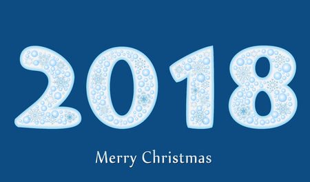 2018 new year creative design for your greetings cardのイラスト素材