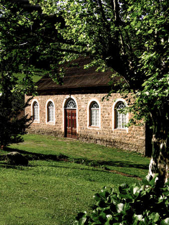 stone house in rural area in nova petropolis , brazilの写真素材