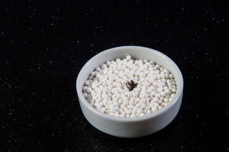 raw sago inside a pot on the tableの写真素材