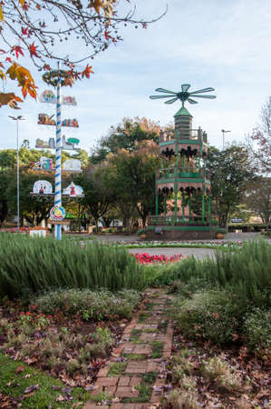 the beautiful park in the cityの写真素材