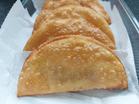 fried pastry on a white napkin