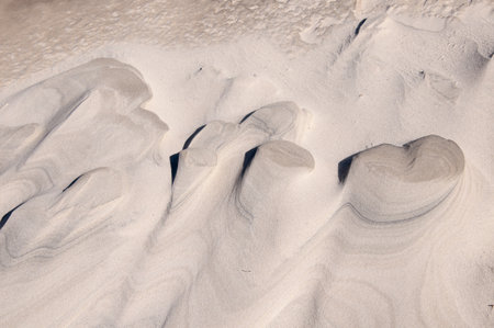 closeup of sand pattern in the desert