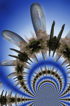 Agbar building in Barcelona