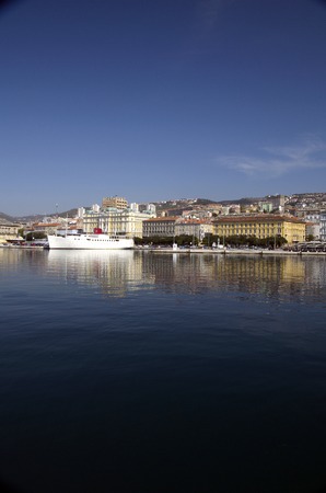 Panoramic View at Rijeka Portの写真素材