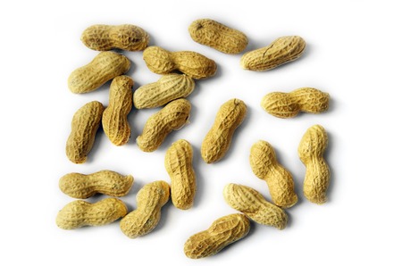 Peanuts Isolated On The White Background