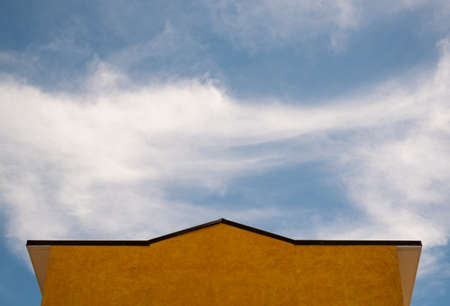 The building orange that dominates the sky.