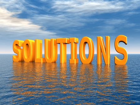 Solutionsの写真素材