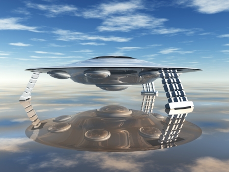 Alien Spacecraftの写真素材