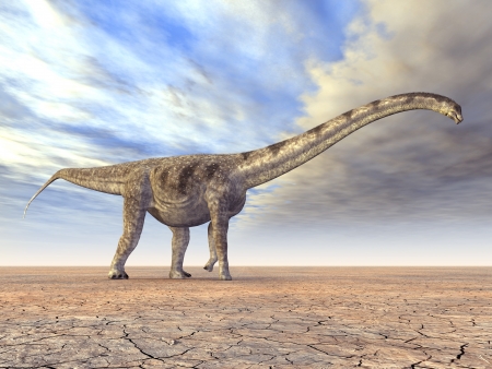 Dinosaur Puertasaurusの写真素材