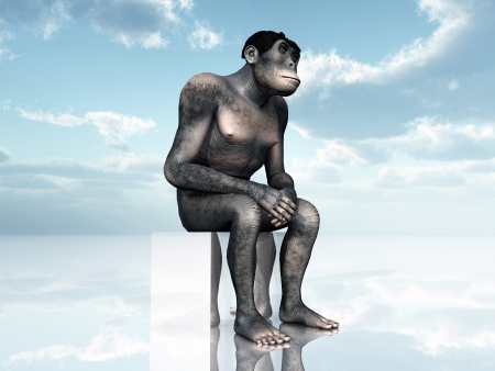 Homo Habilis - Human Evolutionの写真素材