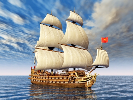 Sailing Shipの写真素材
