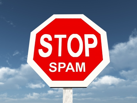 Stop Spamの写真素材