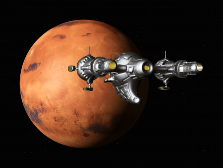 The Flight to Marsの写真素材