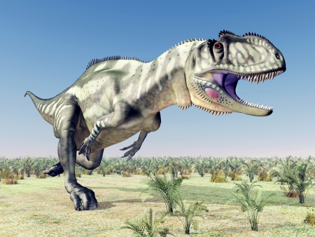 Dinosaur Yangchuanosaurusの写真素材