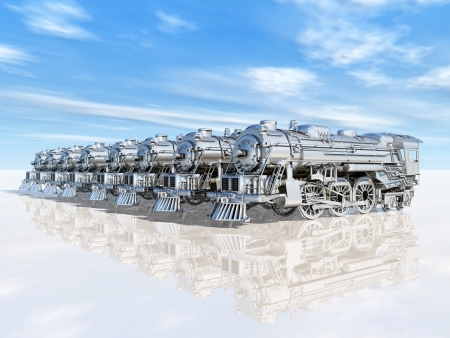Old Steam Locomotivesの写真素材