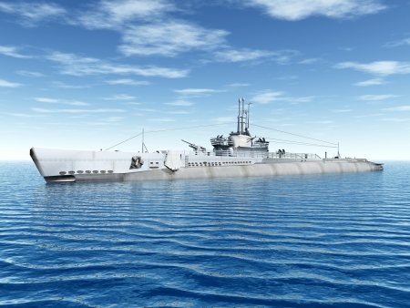Submarine USS Triggerの写真素材