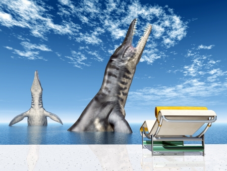 Holiday Experience with Sea Monstersの写真素材