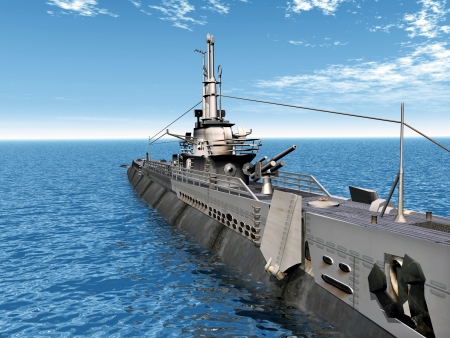 Submarine USS Triggerの写真素材