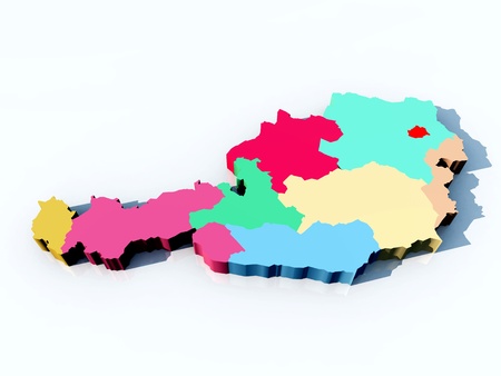 Map of Austriaの写真素材