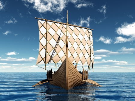 Viking Shipの写真素材