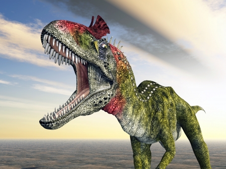 Dinosaur Cryolophosaurusの写真素材