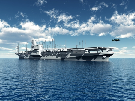 Japanese Aircraft Carrier from the Second World Warの写真素材